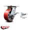 Service Caster 5 Inch Red Poly on Cast Iron Caster with Roller Bearing and Brake/Swivel Lock SCC-35S520-PUR-RS-SLB-BSL - alternate 5